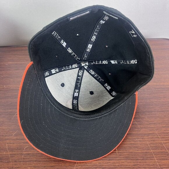 New Era 59FIFTY On-Field Baltimore Orioles O Logo Fitted 7 3/8 Hat EUC - Picture 9 of 15